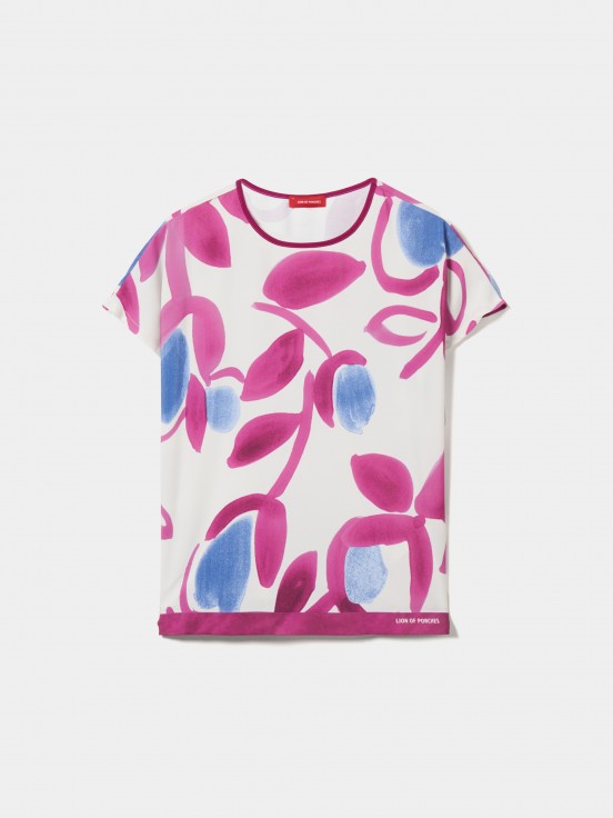 Blusa con estampado floral