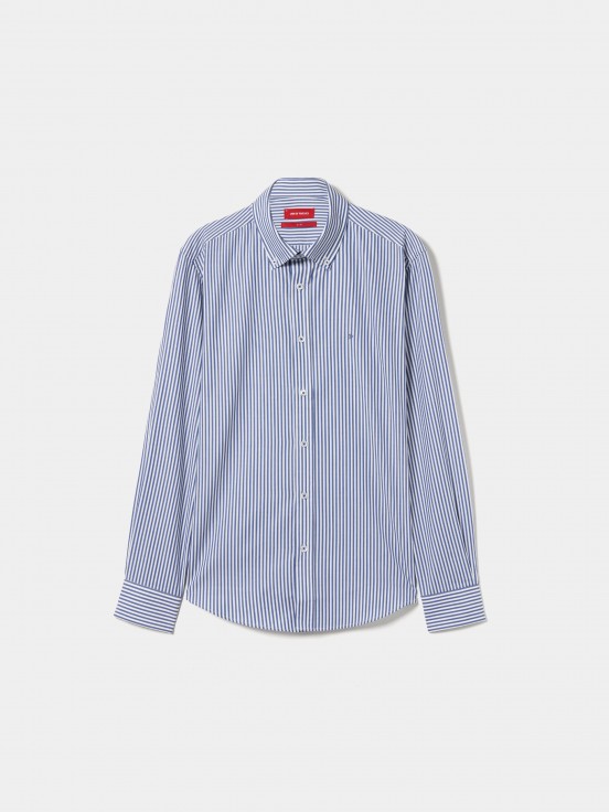 Camisa de rayas de corte regular