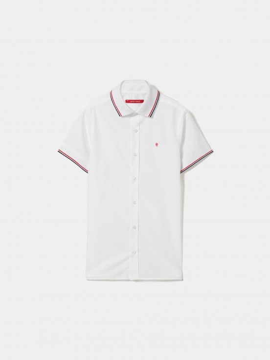 Short sleeve striped shirt