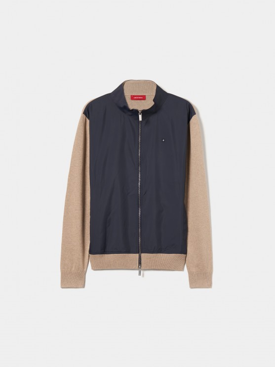 Two-tone combined coat