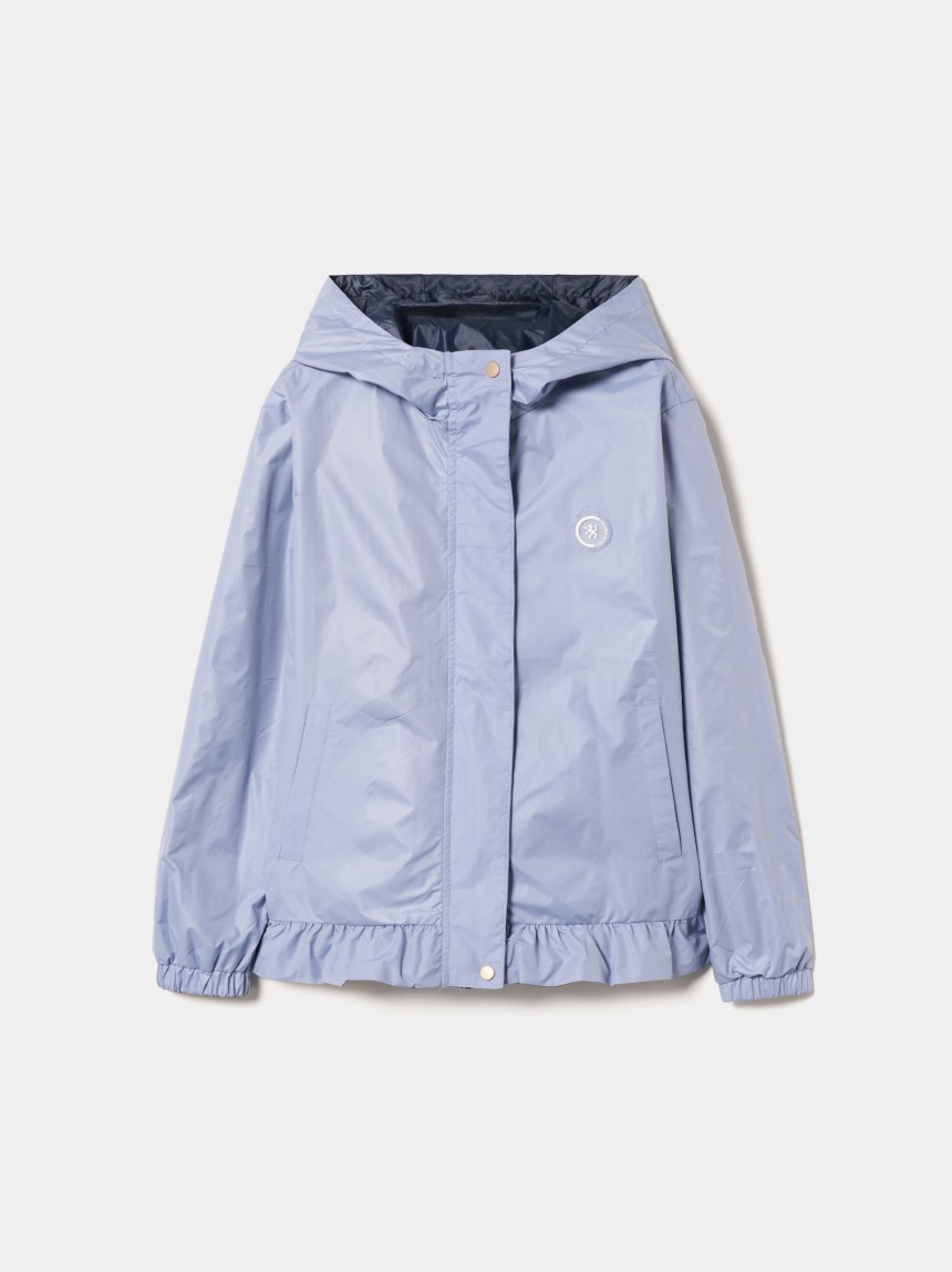 Reversible hooded jacket
