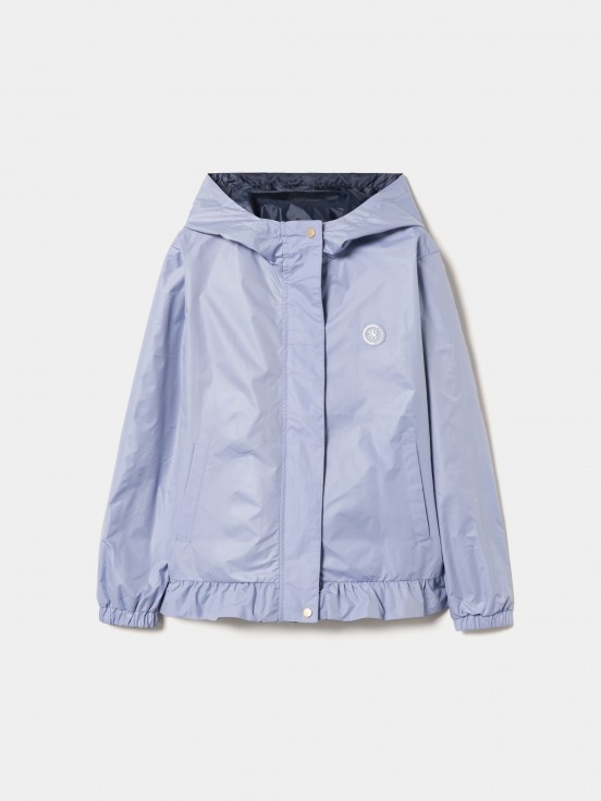 Chaqueta reversible con capucha