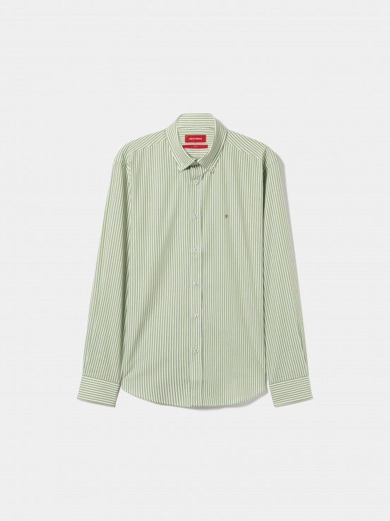 Camisa de rayas de corte regular