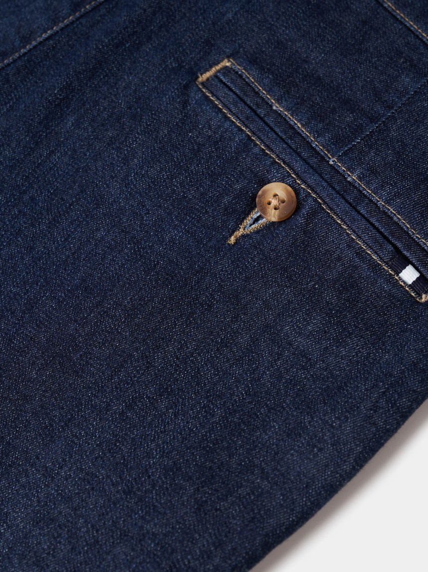 Denim chino pants