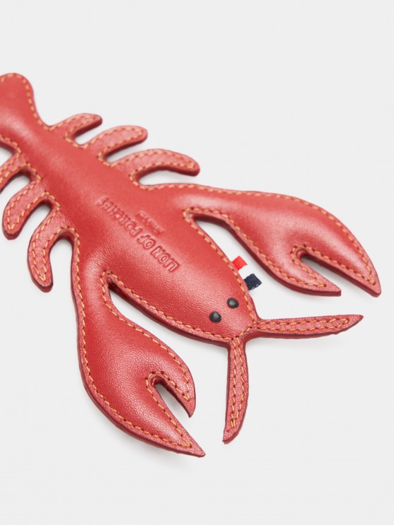 Leather lobster keychain