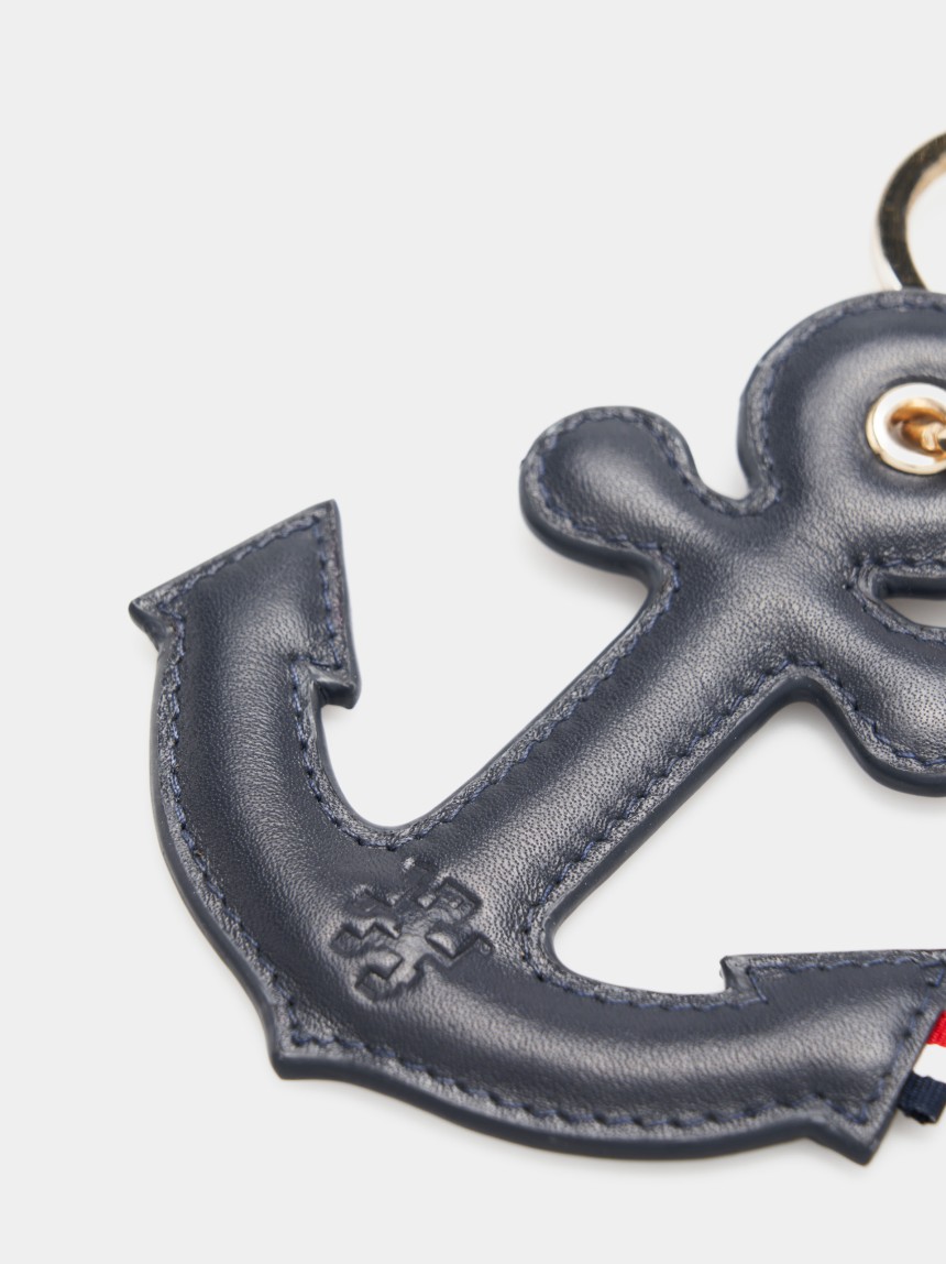 Leather anchor keychain