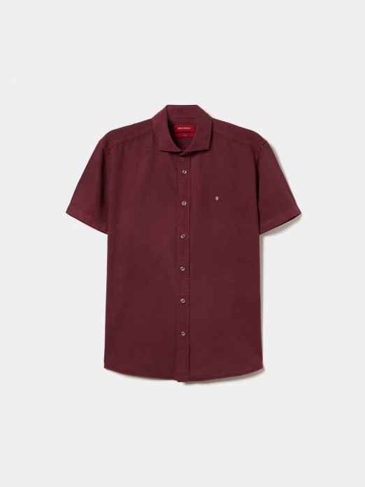 Camisa ajustada de manga corta