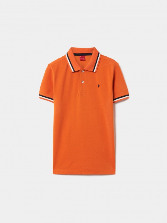 Polo de algodo com riscas