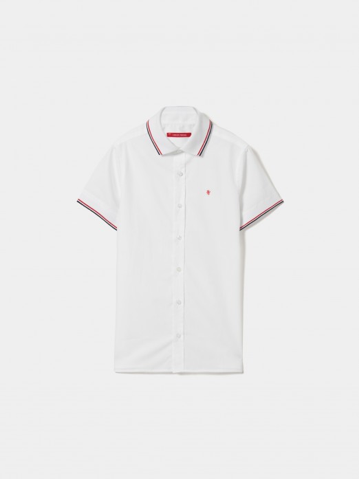 Short sleeve striped shirt