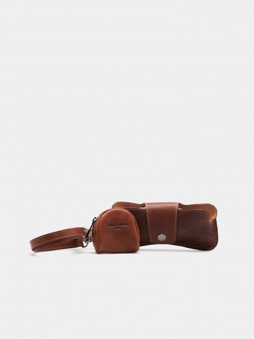 Leather glasses case