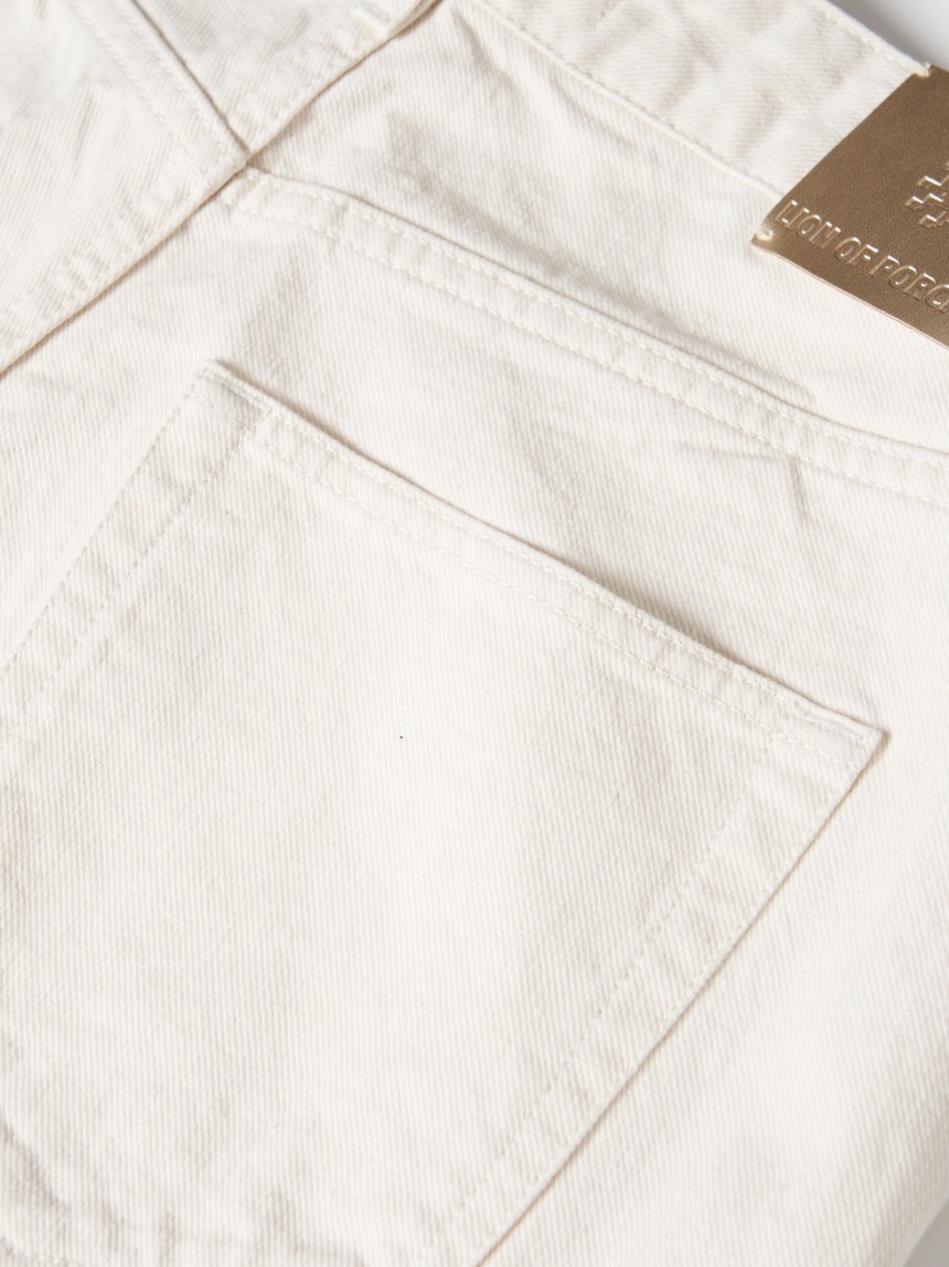 Wide leg denim pants