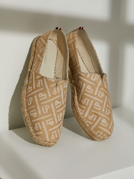 Monogrammed espadrilles