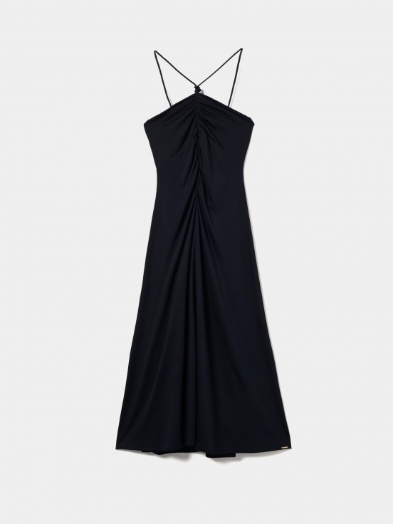 Vestido comprido de malha