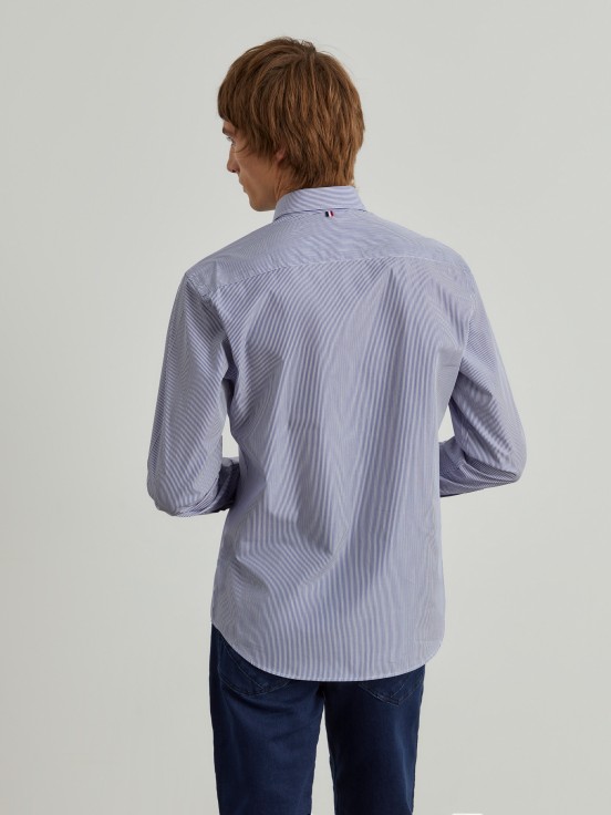 Striped slim fit shirt