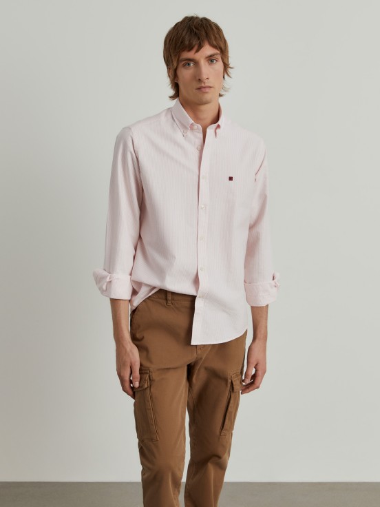 Camisa oxford de corte estndar