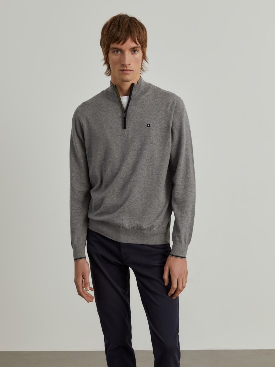 Cotton and cashmere sweater