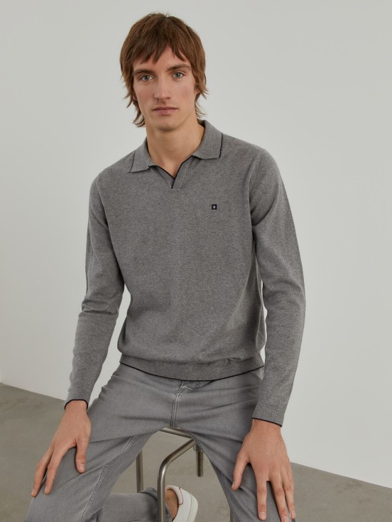 Long sleeve polo