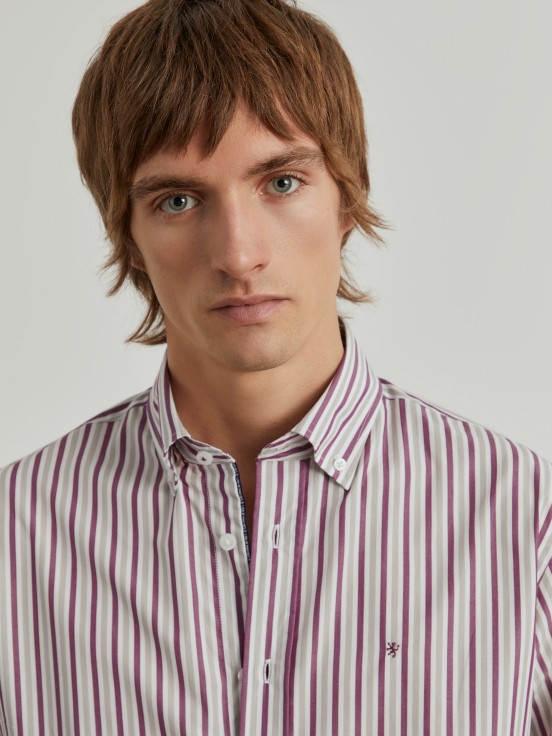 Regular fit striped shirt