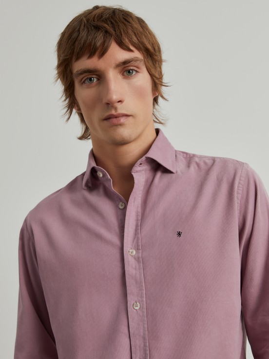 Camisa de pana slim fit