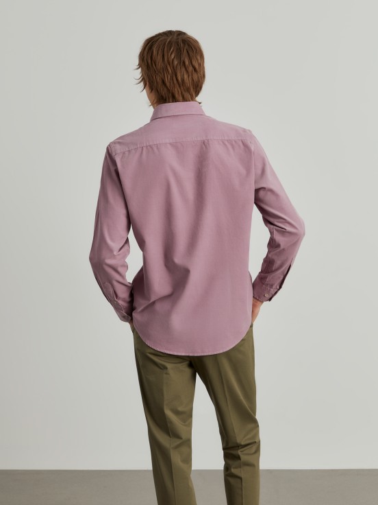 Slim fit corduroy shirt