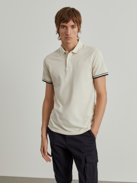 Polo de piqu de corte slim