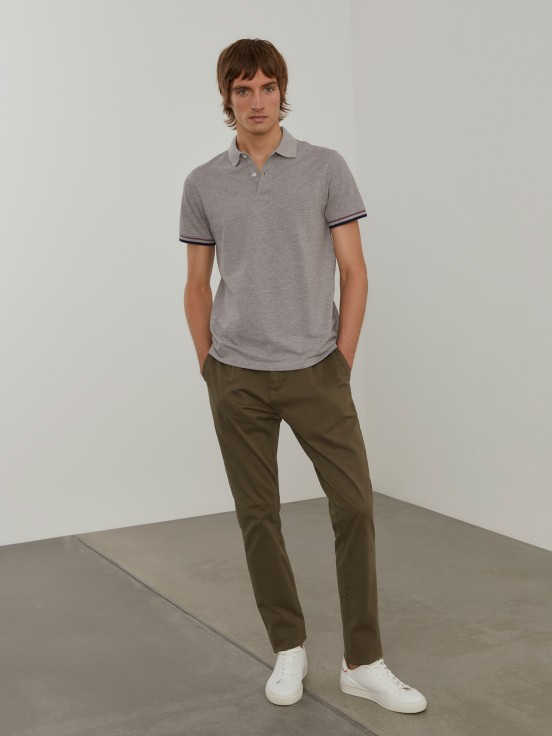 Polo piqu slim fit