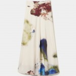 Long printed skirt