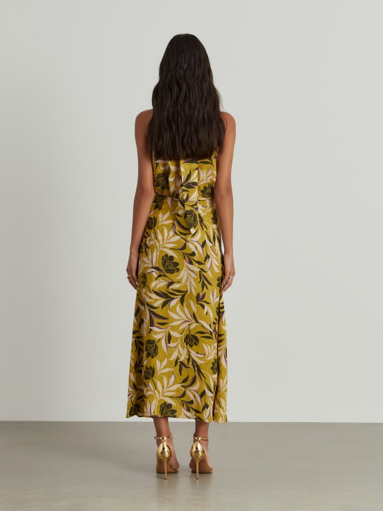 Tropical pattern skirt