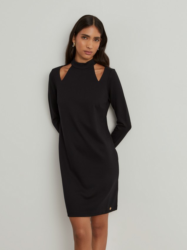 Vestido manga comprida