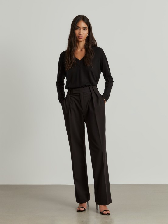 Classic pants with pleats