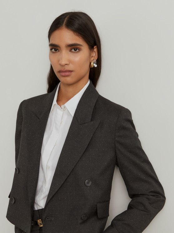 cropped blazer