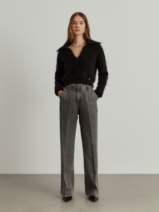 Calas denim wide leg