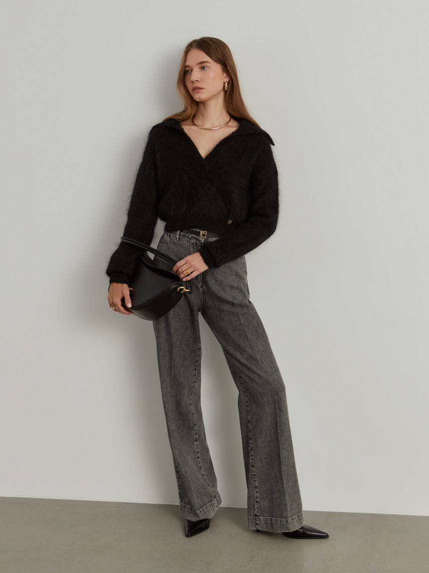 Mohair wool blend sweater