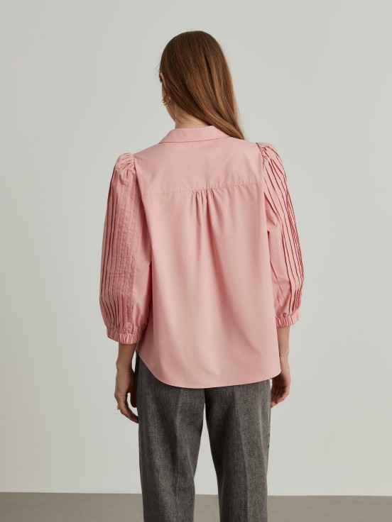 Flared sleeve shirt