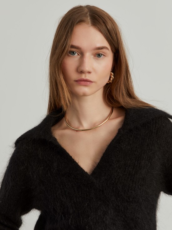 Mohair wool blend sweater