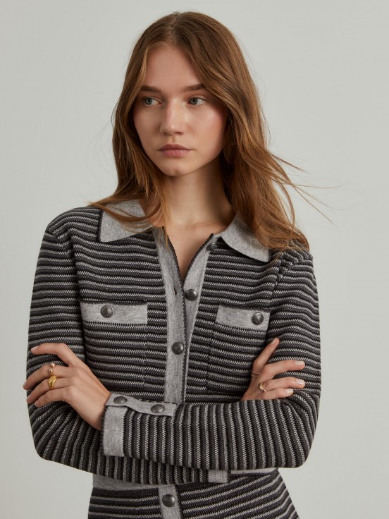 Striped cardigan