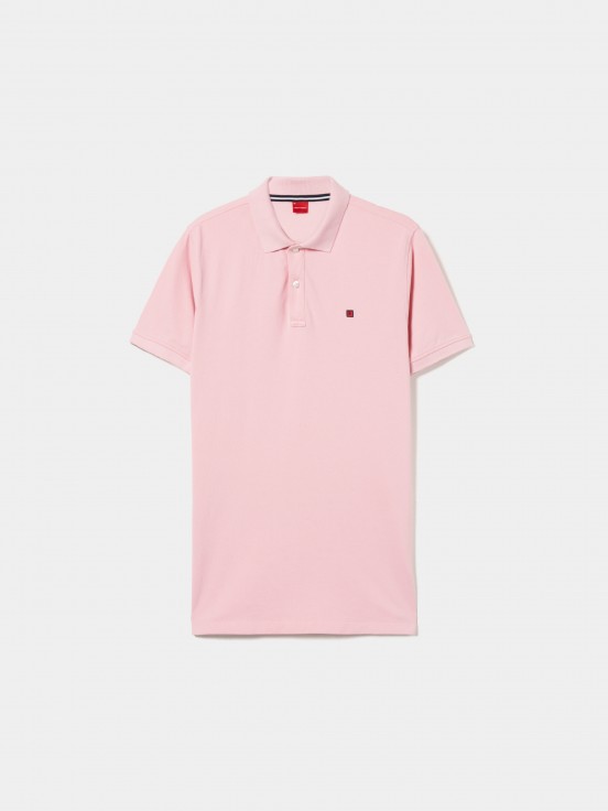 Polo piqu em algodo