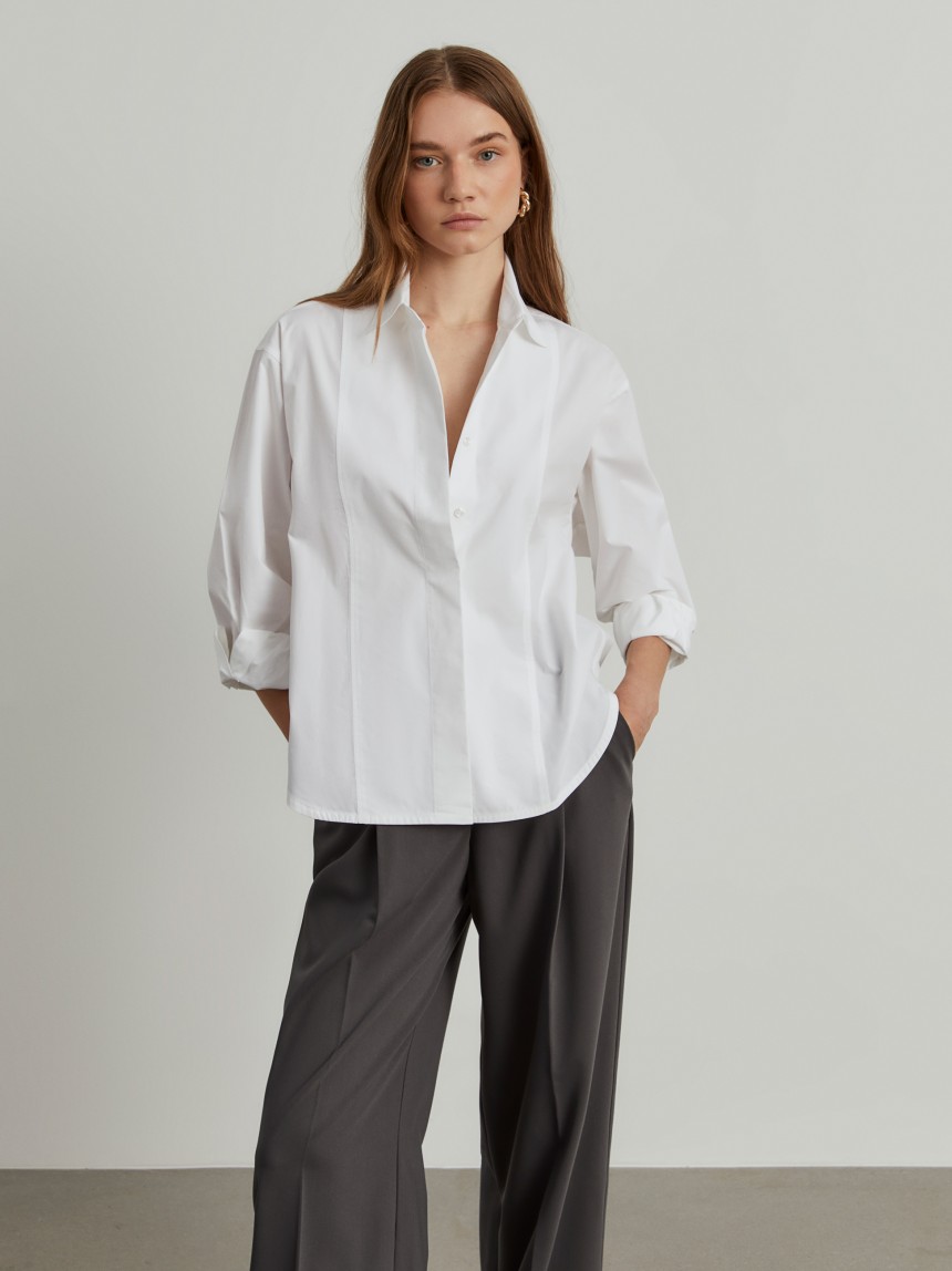 Oversize cotton shirt