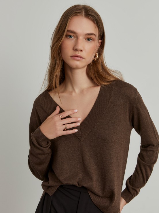 V-neck sweater