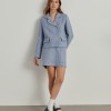 Casaco tweed cruzado
