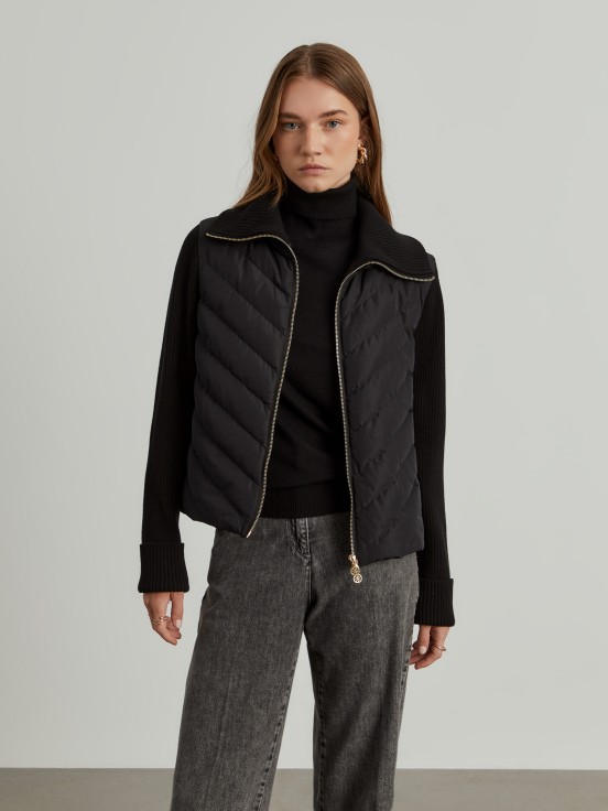 Quilted combination jacket