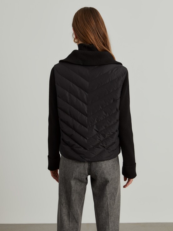 Quilted combination jacket