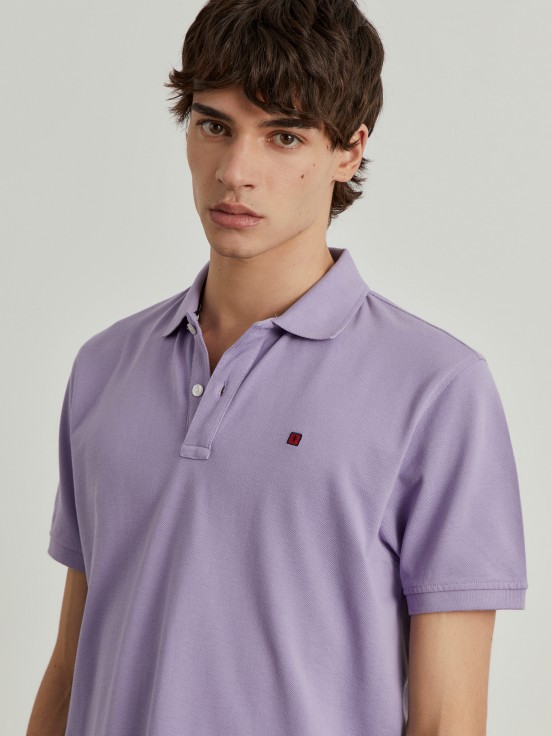 Cotton piqu polo