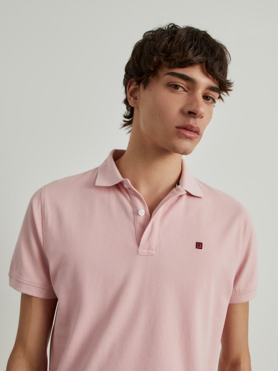 Cotton piqu polo