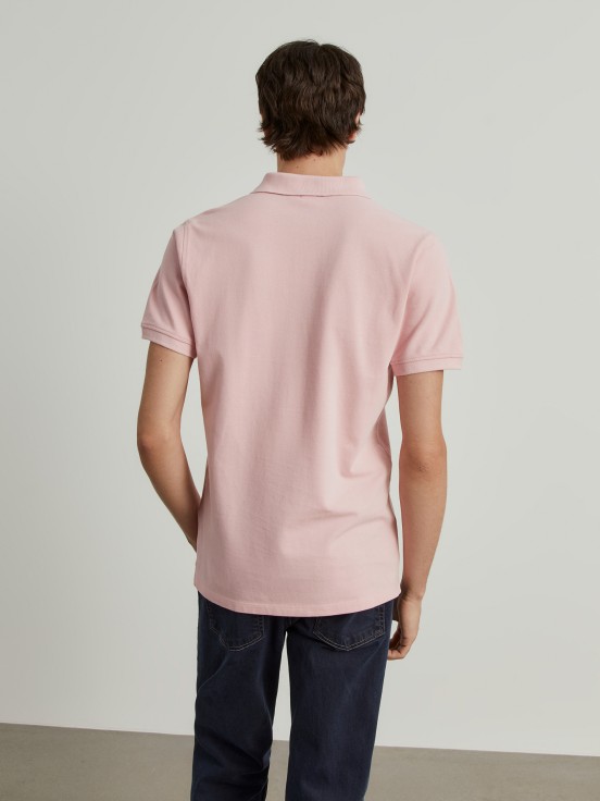 Cotton piqu polo