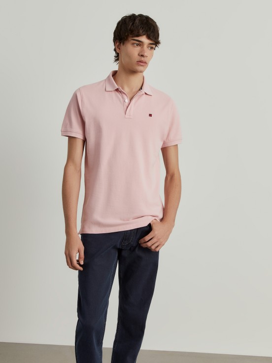 Cotton piqu polo