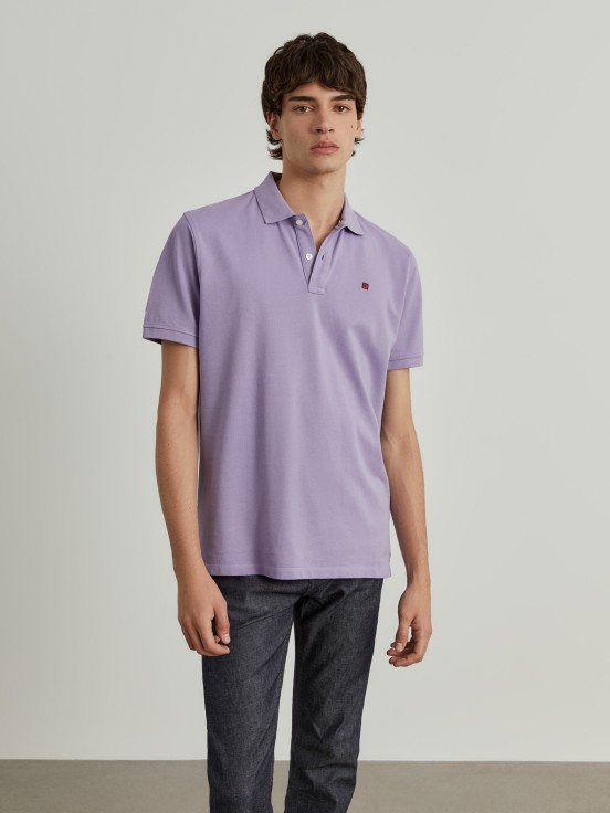 Cotton piqu polo