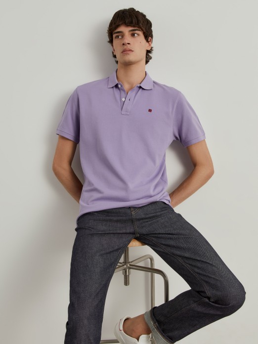 Cotton piqu polo