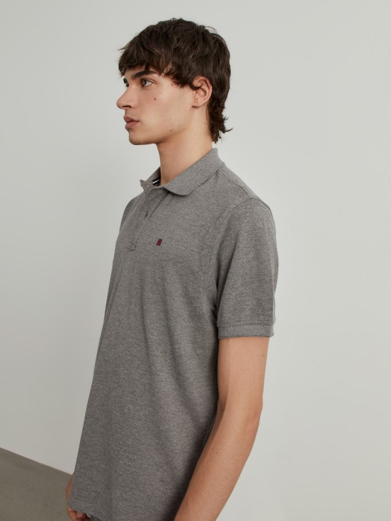 Cotton piqu polo