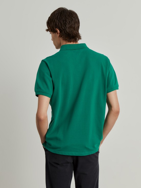 Cotton piqu polo